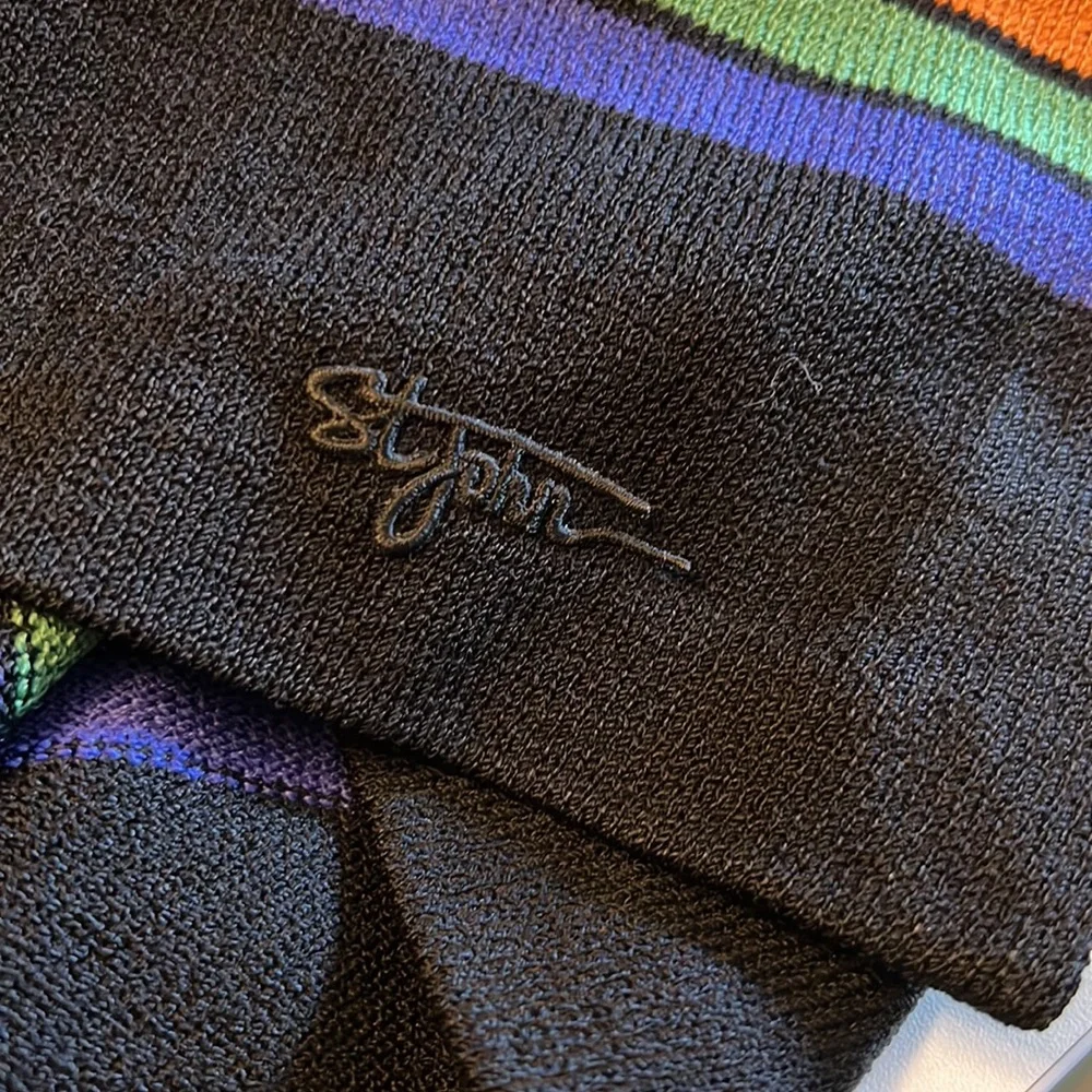 🛑 1 hour sale. St John, sleeveless sweater top, stripes, medium, elegant - Picture 5 of 10